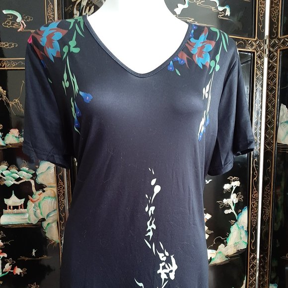 HP ๐ Floral Border Print V Neck Midi Dress - Picture 4 of 6